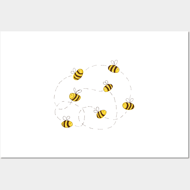 Bee Bee Bee Wall Art by deepfuze